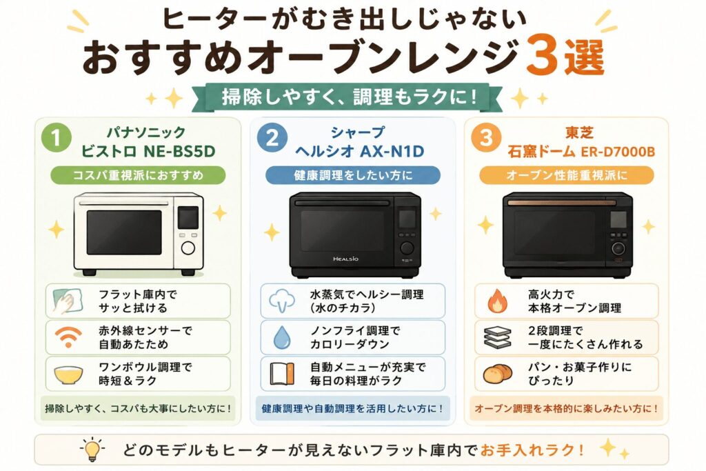 オーブンヒーターむき出しじゃない3選